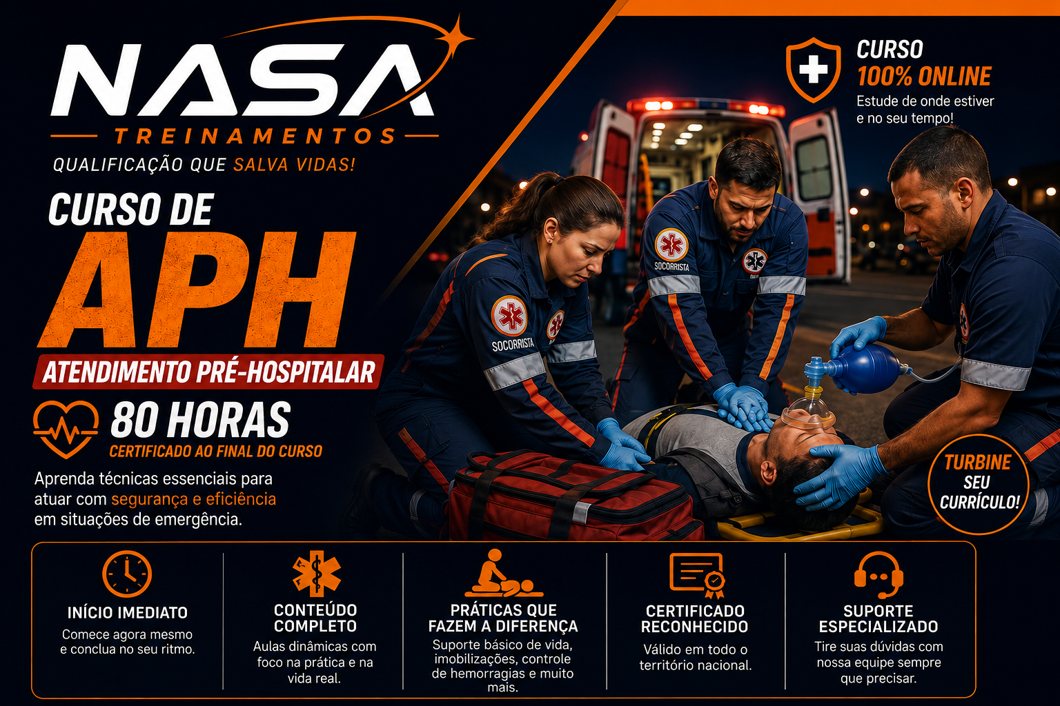 Curso de APH — Atendimento Pré-Hospitalar da Nasa Treinamentos