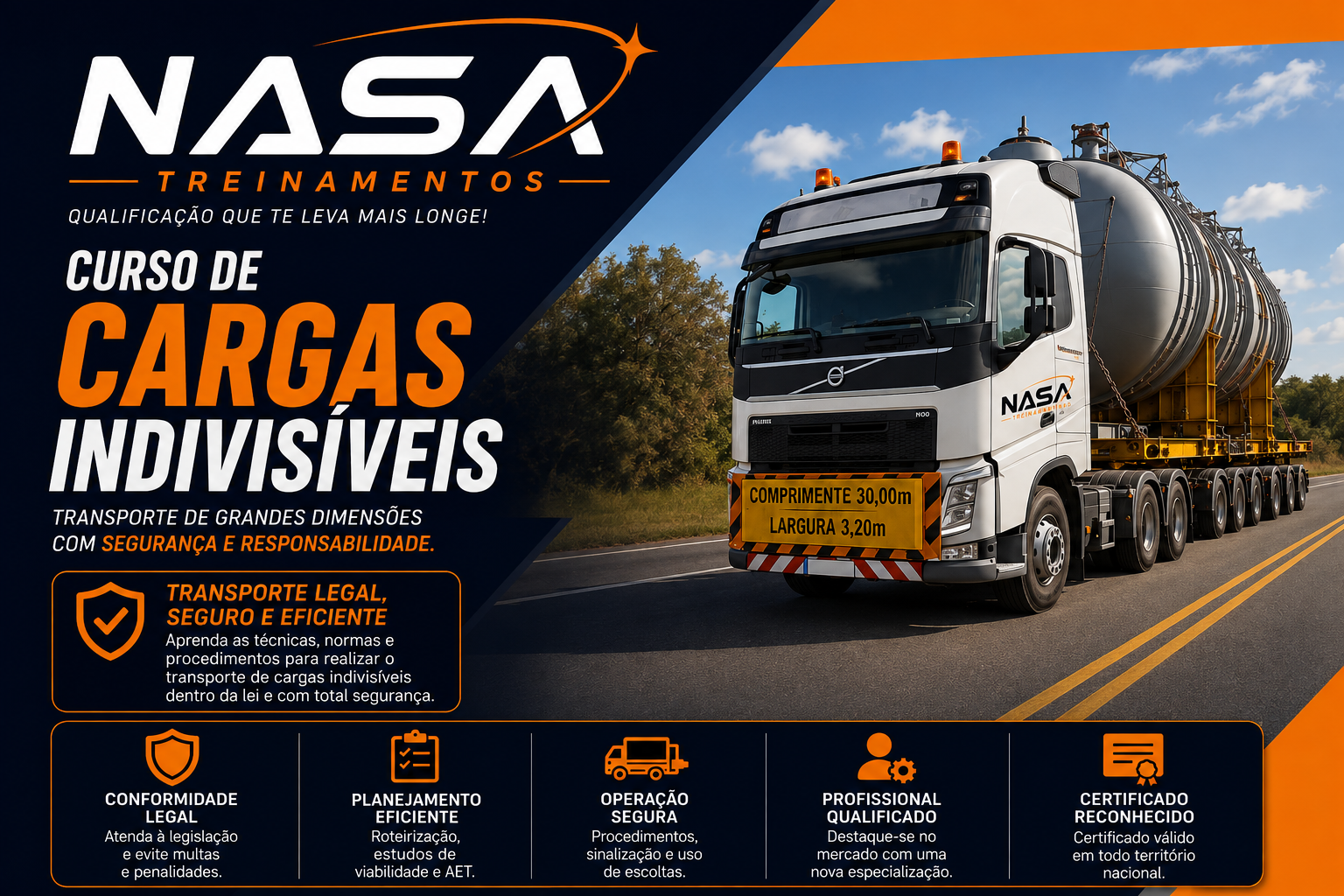 Curso de Cargas Indivisíveis da Nasa Treinamentos