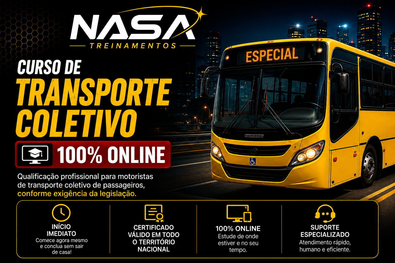 Curso de Transporte Coletivo da Nasa Treinamentos