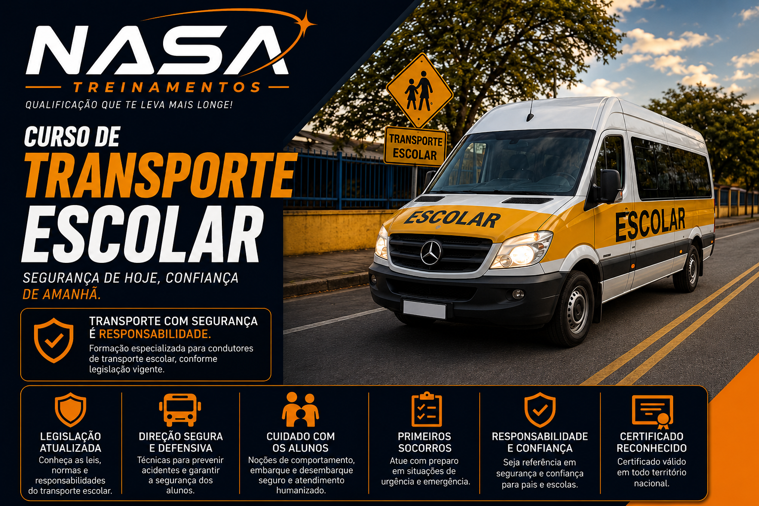 Curso de Transporte Escolar da Nasa Treinamentos